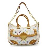 Pre-owned Canvas handbags Louis Vuitton Vintage , White , Dames