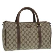 Pre-owned Leather gucci-bags Gucci Vintage , Beige , Dames