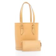 Pre-owned Leather louis-vuitton-bags Louis Vuitton Vintage , Beige , D...