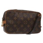 Pre-owned Canvas shoulder-bags Louis Vuitton Vintage , Brown , Dames