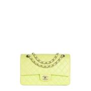 Pre-owned Leather chanel-bags Chanel Vintage , Green , Dames