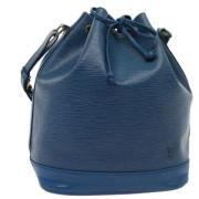 Pre-owned Leather shoulder-bags Louis Vuitton Vintage , Blue , Dames