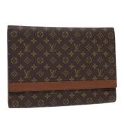 Pre-owned Canvas clutches Louis Vuitton Vintage , Brown , Dames