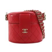 Pre-owned Leather chanel-bags Chanel Vintage , Red , Dames