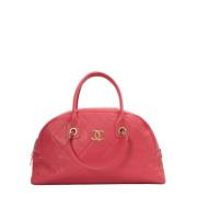 Pre-owned Leather handbags Chanel Vintage , Pink , Dames