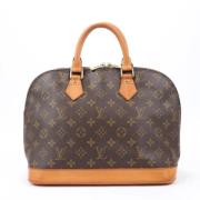 Pre-owned Leather handbags Louis Vuitton Vintage , Brown , Dames