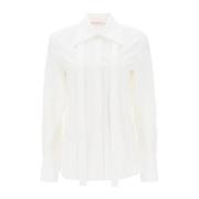 Casual Katoenen Overhemd voor Mannen Valentino Garavani , White , Dame...