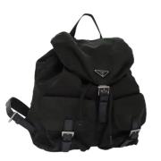 Pre-owned Nylon backpacks Prada Vintage , Black , Dames