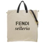 Pre-owned Canvas fendi-bags Fendi Vintage , Beige , Dames