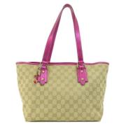 Pre-owned Canvas gucci-bags Gucci Vintage , Beige , Dames