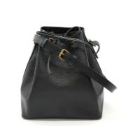 Pre-owned Leather louis-vuitton-bags Louis Vuitton Vintage , Black , D...