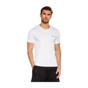 Multicolor V-hals T-shirts pakket Emporio Armani , White , Heren