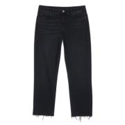 Straight Leg Boyfriend Jeans voor dagelijks gebruik Ba&Sh , Black , Da...