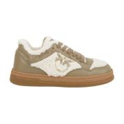 Taupe Sneaker voor stijlvolle outfits Pinko , Multicolor , Dames