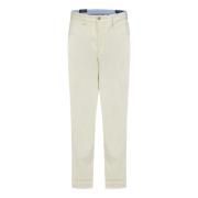 Witte broek met Pony Borduursel Polo Ralph Lauren , White , Heren