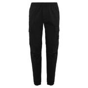 Cargo Broek Zwart Wol Katoen Stone Island , Black , Heren