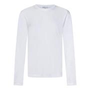 Witte T-shirts en Polos met Geribbelde Ronde Hals James Perse , White ...