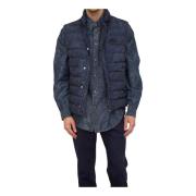 Blauwe Donsjas Vest Etro , Blue , Heren