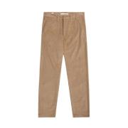 Reguliere Wijde Corduroy Broek Norse Projects , Brown , Heren