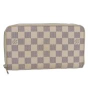 Pre-owned Canvas wallets Louis Vuitton Vintage , White , Dames