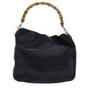 Pre-owned Leather gucci-bags Gucci Vintage , Black , Dames