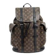 Pre-owned Canvas backpacks Louis Vuitton Vintage , Brown , Dames