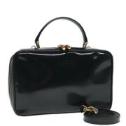 Pre-owned Leather handbags Gucci Vintage , Black , Dames