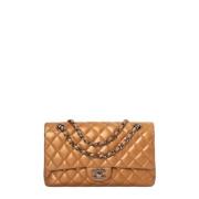 Pre-owned Leather chanel-bags Chanel Vintage , Yellow , Dames