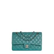 Pre-owned Leather chanel-bags Chanel Vintage , Blue , Dames