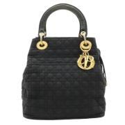 Pre-owned Canvas handbags Dior Vintage , Black , Dames