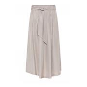 Geplooide rok met riem en zakken Gustav , Beige , Dames