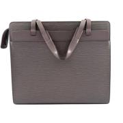 Pre-owned Leather louis-vuitton-bags Louis Vuitton Vintage , Gray , Da...