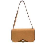 Pre-owned Canvas shoulder-bags Hermès Vintage , Brown , Dames