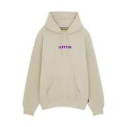 Beige Katoen Freedom Hoodie Iuter , Beige , Heren