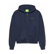 Blauwe Rits Hoodie Eyelets Herfst/Winter 2024 New Amsterdam Surf Assoc...