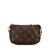 Pre-owned Canvas handbags Louis Vuitton Vintage , Brown , Dames