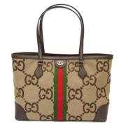 Pre-owned Canvas gucci-bags Gucci Vintage , Beige , Dames