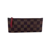 Pre-owned Leather wallets Louis Vuitton Vintage , Brown , Dames