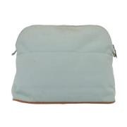 Pre-owned Canvas clutches Hermès Vintage , Blue , Dames