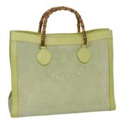 Pre-owned Leather handbags Gucci Vintage , Green , Dames