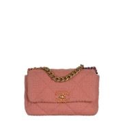 Pre-owned Leather chanel-bags Chanel Vintage , Pink , Dames