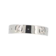 Pre-owned Metal rings Gucci Vintage , White , Dames