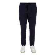 Blauwe Jersey Broek Paolo Pecora , Blue , Heren