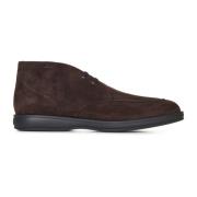 Koffie Leren Veterschoenen Brioni , Brown , Heren