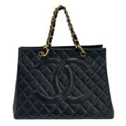 Pre-owned Leather chanel-bags Chanel Vintage , Black , Dames