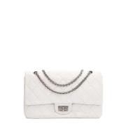 Pre-owned Leather chanel-bags Chanel Vintage , White , Dames