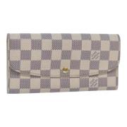 Pre-owned Canvas wallets Louis Vuitton Vintage , White , Dames