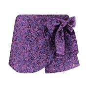 Denim Shorts Emilia-Sk Harper & Yve , Purple , Dames