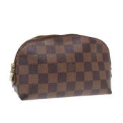 Pre-owned Canvas pouches Louis Vuitton Vintage , Brown , Dames