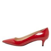 Pre-owned Leather heels Prada Vintage , Red , Dames